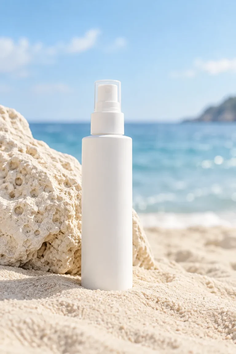 Ilustrasi konsep kemasan sun care